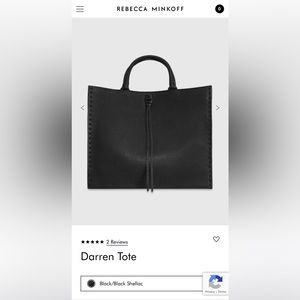 Black Rebecca Minkoff tote. Used in good shape.